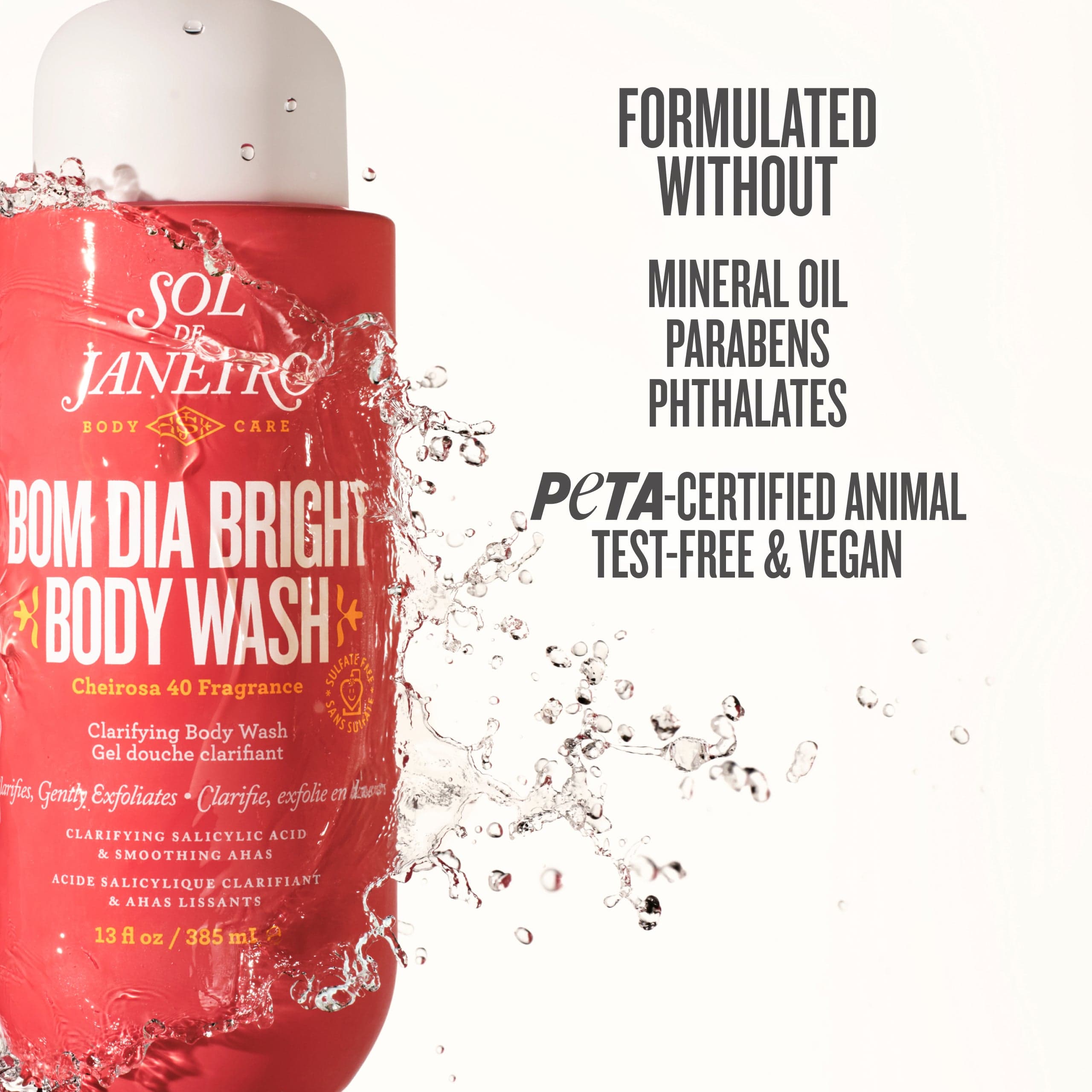 formulated without mineral oils parabens phthalates peta certified animal test-free and vegan